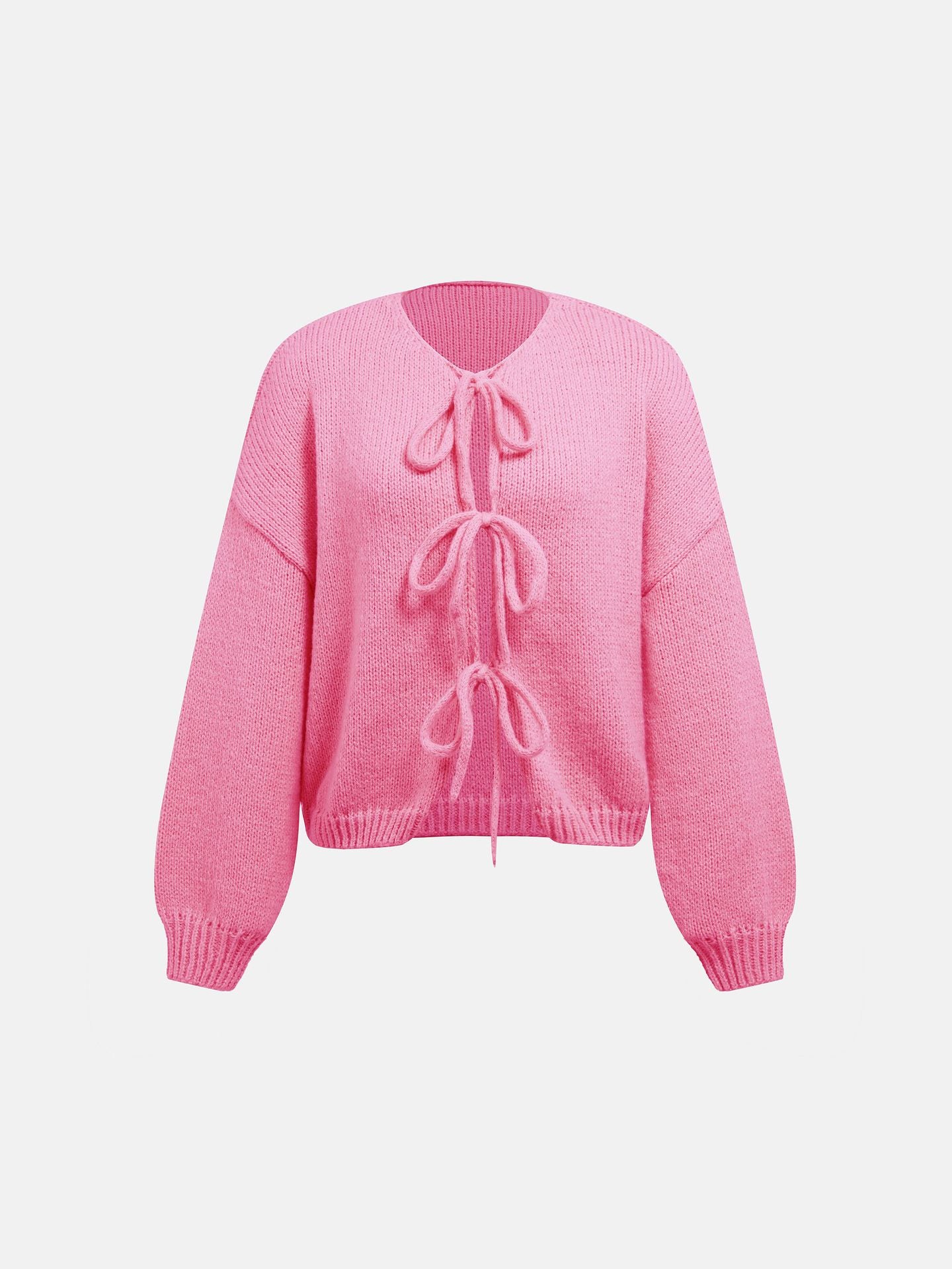 TILDA – Strickjacke mit Schleifendetails